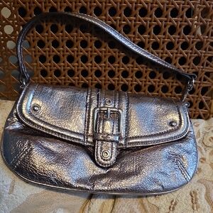 ******SOLD***** Elegant Metallic Silver Shoulder Bag